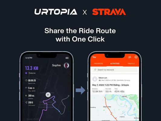 Urtopia x Strava | 1 Click to Share