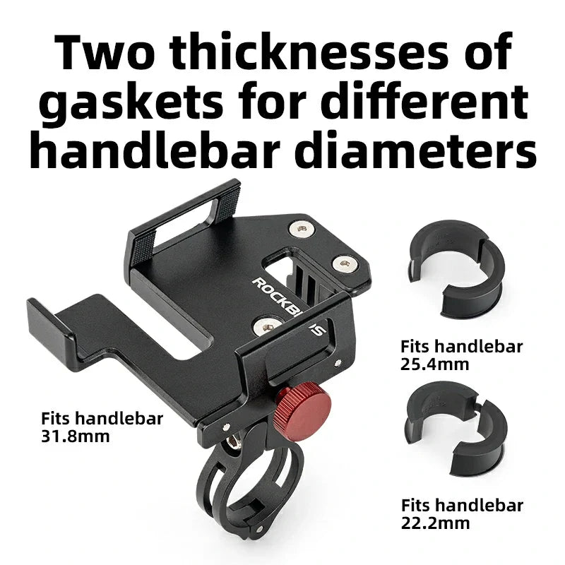 ROCKBROS S Clip Ring Bike Phone Holder for 4.7-7.09" Phones