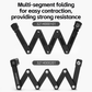 ROCKBROS MTB Road Bike Lock Key Folding Lock E-Bike Motorcycle Steel Lock Portable Antirust Anti-theft