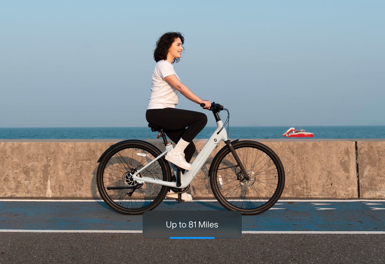 Lightweight Step Through Ebike | Carbon 1 Step-Thru - Urtopia