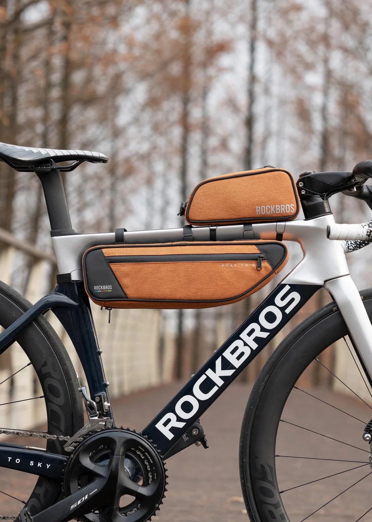 ROCKBROS Bike Frame Bag-Road to sky