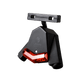 Urtopia Chord e-bike rear luggage rack in black, mounted on white e-bike frame