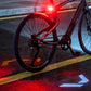 E-bike in action with ARES lights. Premium taillight with turn indicators.